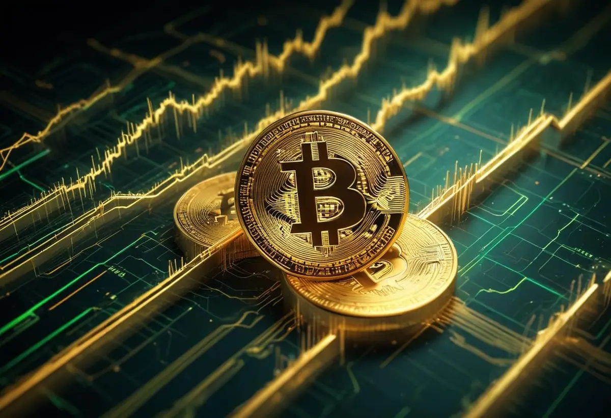 Bitcoin värde 2025 illustration