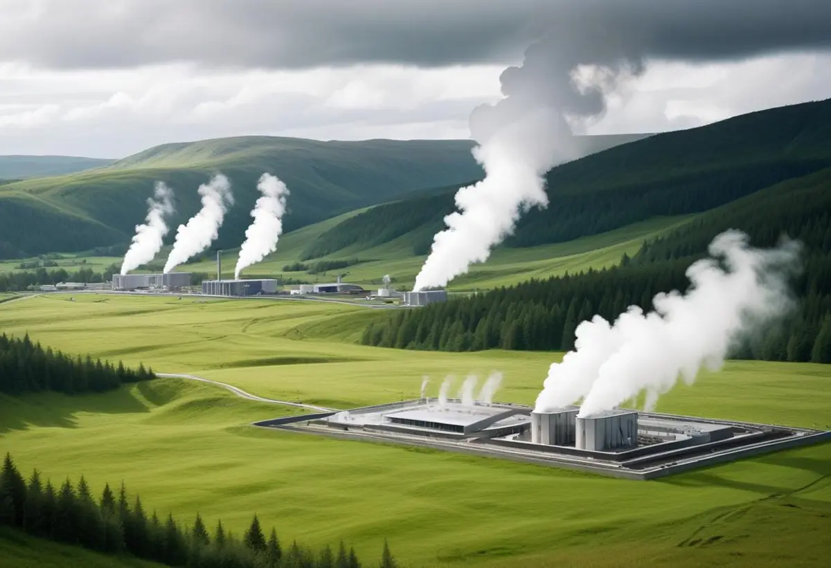Geotermisk energi illustration