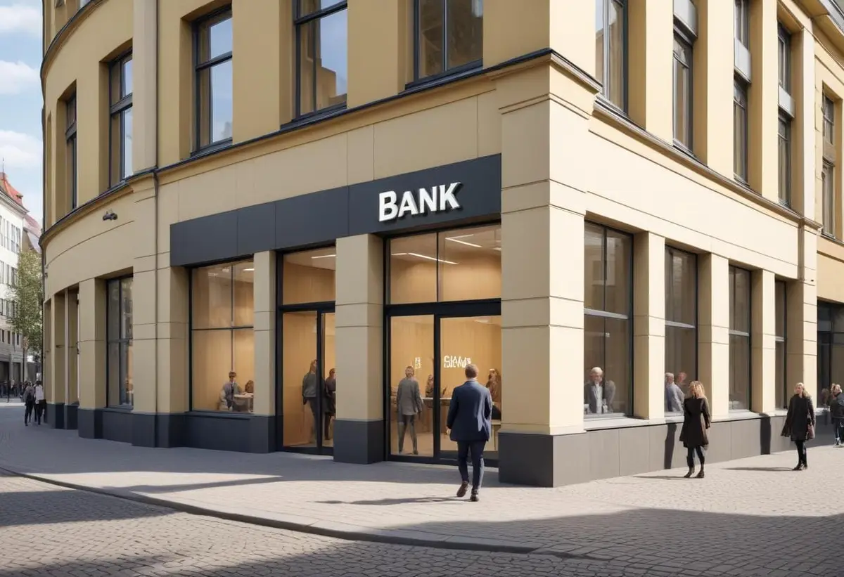 SEB Bank i Uppsala illustration